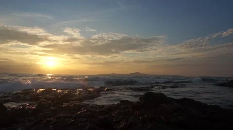 Sea, sunset Stock Footage 53801102