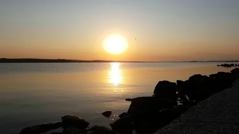 Sea sunset Video stock 79049192