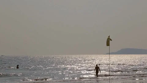 Sea at the sunset Stock Footage 86648469