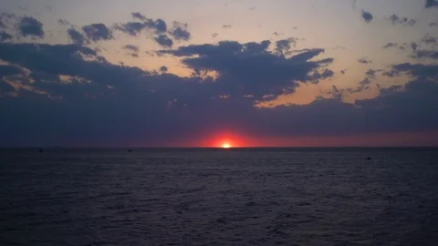 Sea sunset Video stock 89886729