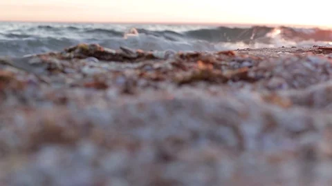 Sea at the sunset Stock Footage 91144607