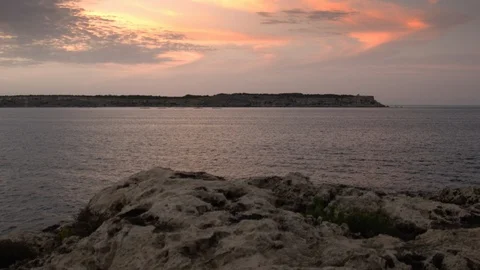 Sea at sunset 스톡 동영상 95428847