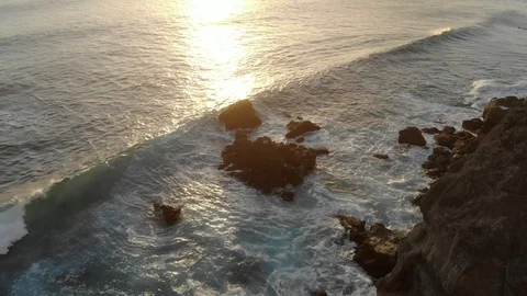 Sea sunset Stock Footage 96303899