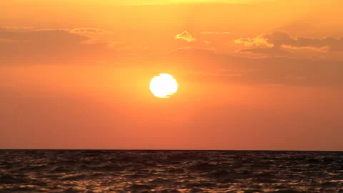 Sea Sunset Stock Footage 100663700