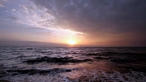 Sea Sunset Stock Footage 100663775