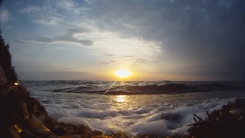 Sea Sunset Stock Footage 100664381