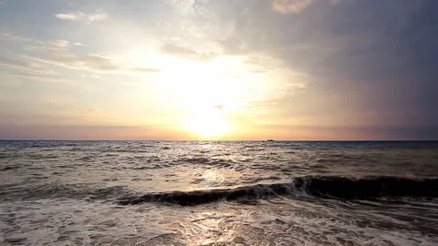 Sea Sunset Stock Footage 100664570