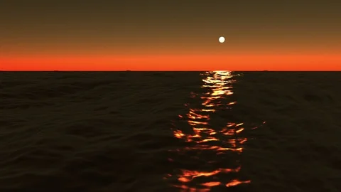 Sea, sunset Видео 118321016