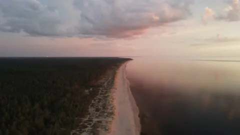 Sea on the sunset Stock Footage 159280838