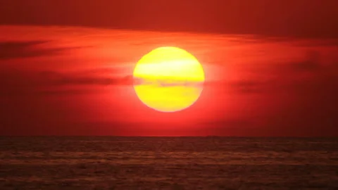 Sea sunset Stock Footage 171370738