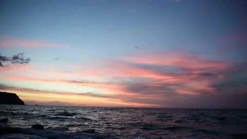 Sea sunset. Stock Footage 220086318