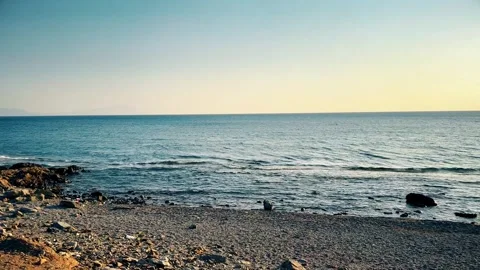 Sea sunset over the beach Stock Footage 284715005