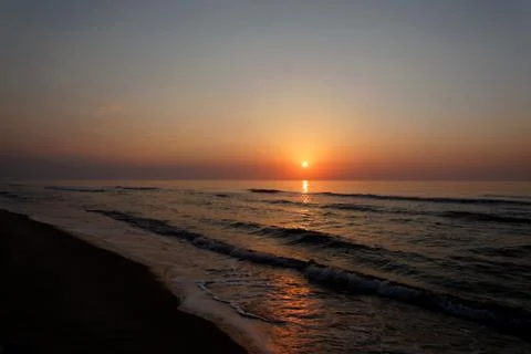 Sea sunset Stock Photos