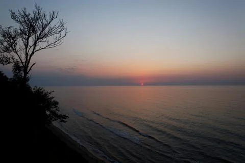 Sea sunset Stock Photos