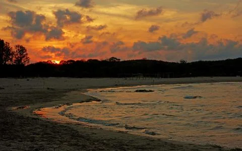 Sea Sunset 库存照片