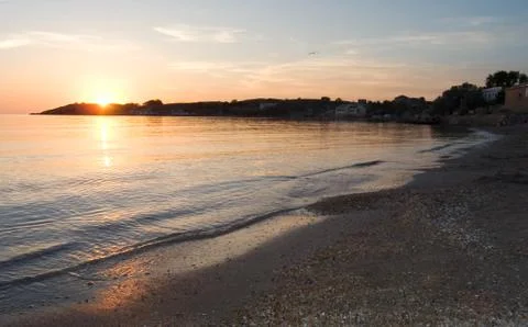 Sea sunset Stock Photos