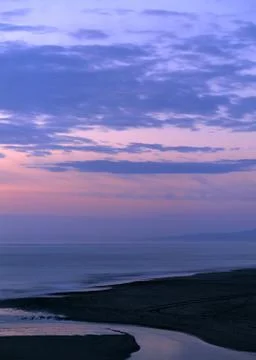 Sea of Sunset Stock Photos