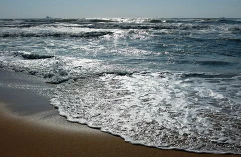 The sea at sunset Stock Photos