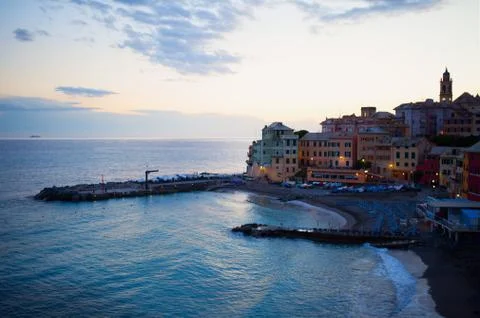 Sea at sunset Stock Photos