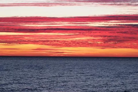 Sea sunset Stock Photos