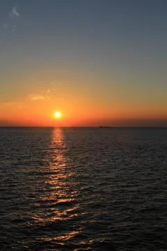 Sea sunset Stock Photos