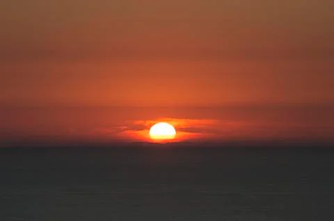 Sea Sunset Stock Photos