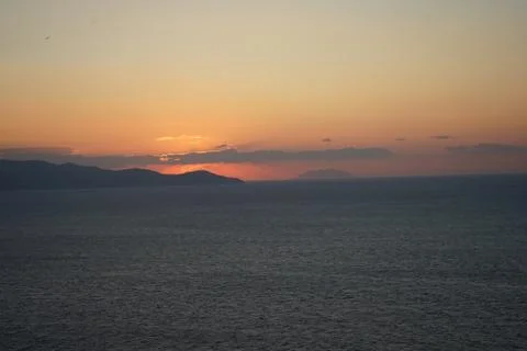 Sea sunset Stock Photos