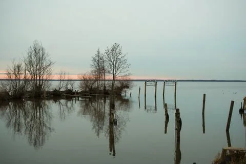 Sea sunset Foto stock