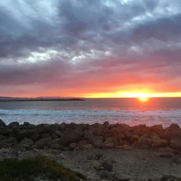 Sea Sunset Stock Photos