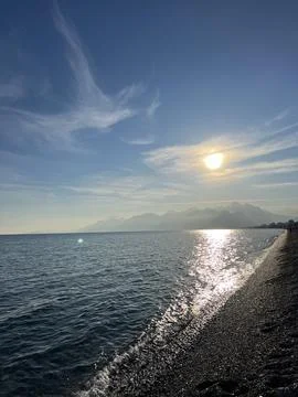 Sea sunset Stock Photos