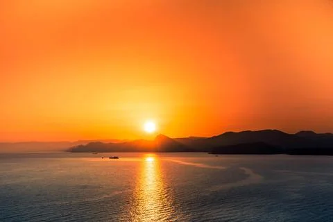 Sea Sunset Stock Photos