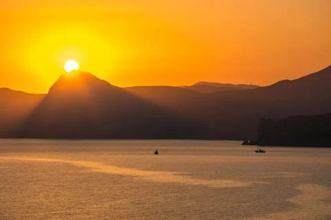 Sea Sunset Stock Photos