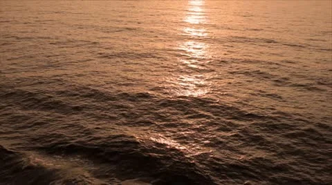 Sea at sunset, texture Stock Footage 24634377