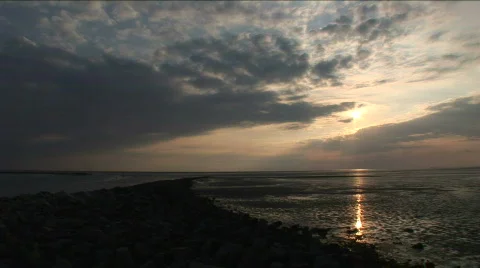 Sea sunset time lapse 스톡 동영상 69640