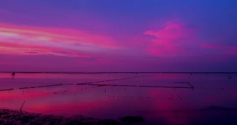 Sea sunset Time lapse Stock Footage 99687610