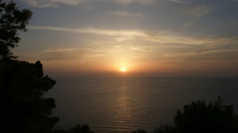 Sea sunset time lapse. Stock Footage 196990146