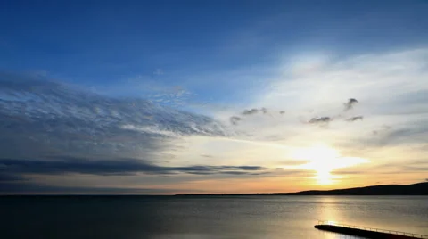 Sea sunset timelapse 스톡 동영상 3808761