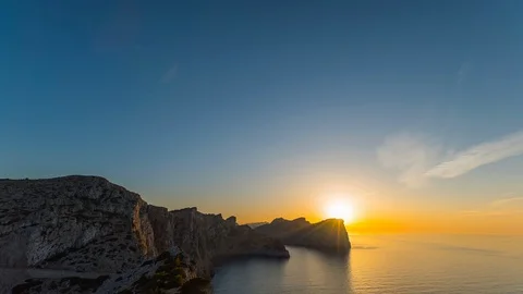 Sea Sunset Timelapse Stock Footage 119468716