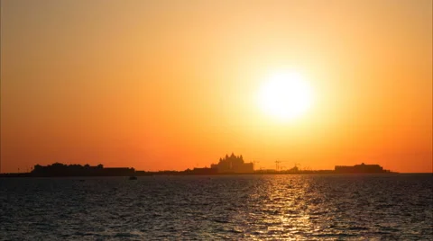 Sea sunset view timelapse Stock Footage 60592159