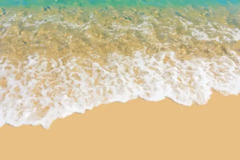 Sea surf on the beach Stock Illustration
