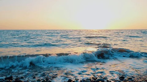 Sea surf close-up. Background video Stock Footage 97629697