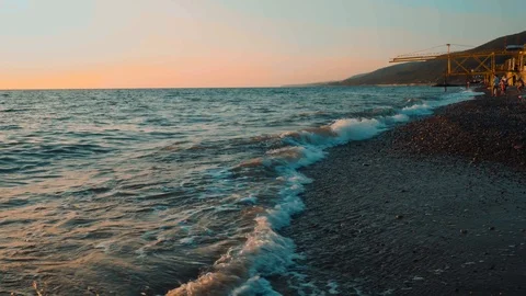 Sea surf close-up. Background video Stock-Footage 97629801