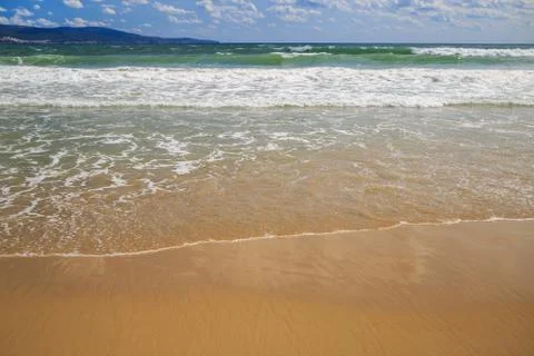 Sea surf closeup Stock Photos