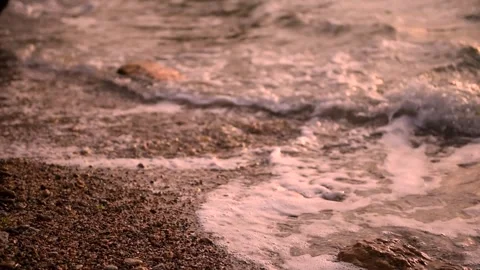 Sea surf at the coast Stock Footage 241722153