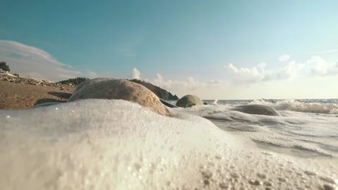 A sea surf Stock Footage 87324347