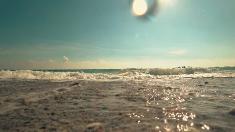 A sea surf Stock Footage 87324482