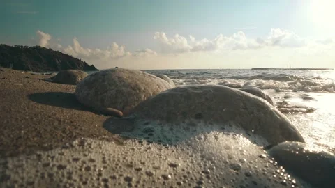 A sea surf Stock Footage 87324526