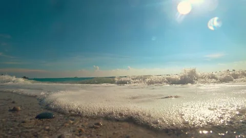 A sea surf Stock Footage 87325086