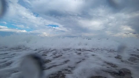 A sea surf Stock Footage 87325624