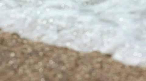 Sea surf on a pebble beach. Stock Footage 11940004